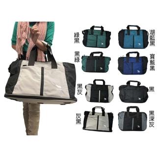 【SNOW.bagshop】旅行袋可固定於拉桿超輕防水尼龍布(外出休閒旅行手提肩背斜側背可加大大容量)