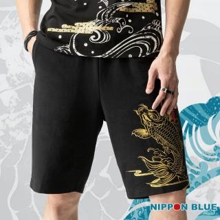 【BLUE WAY】男裝 輕日本藍鯉魚針織 短褲-日本藍