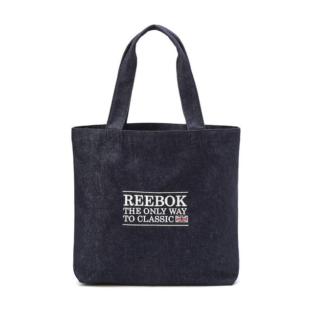 【REEBOK】Classic 男款 女款 海軍藍色 牛仔 經典 字母 休閒 手提袋  REBA3EY03N2