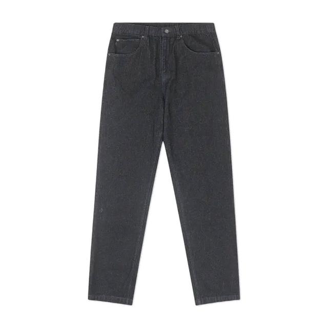 【CONVERSE】Open Hem Baggy Indigo 男款 黑色 單寧 牛仔 長褲 10028480-A01