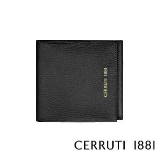 【Cerruti 1881】限量2折 頂級小牛皮鈔票夾零錢包皮夾 全新專櫃展示品(CEPD06162M 送禮盒提袋)
