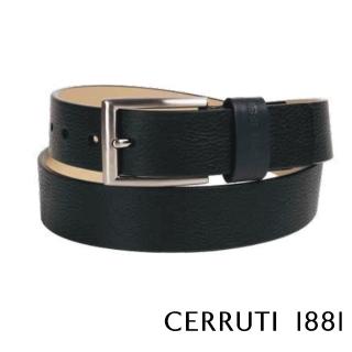 【Cerruti 1881】限量3折 義大利頂級小牛皮皮帶 全新專櫃展示品(CECU06070M 送禮盒提袋)