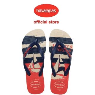 【havaianas 哈瓦仕】拖鞋 男鞋 夾腳拖 航海 風帆 Top Nautical 藍 4137126-6121M(哈瓦士)