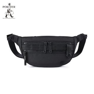 【PORTER INTERNATIONAL】自信經典NEW HEAT腰包(黑)