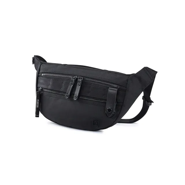 【PORTER INTERNATIONAL】自信經典NEW HEAT腰包(黑)