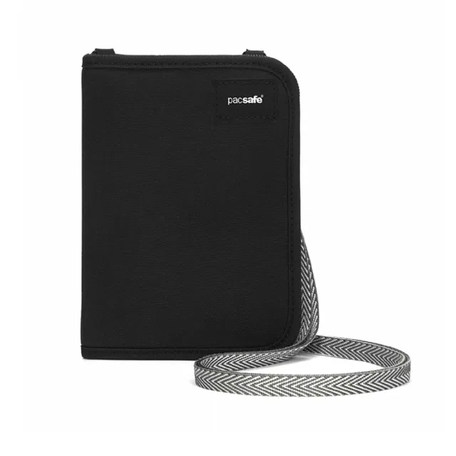 【Pacsafe】RFIDSAFE V150 防盜頸掛式護照皮夾(護照包 RFID 防盜刷錢包)