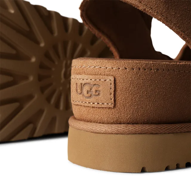 【UGG】涼鞋女鞋 真皮涼鞋 厚底鞋 經典款 Goldenstar Hi 栗子棕 UG1167356CHE