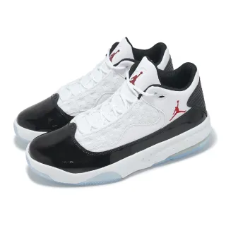 【NIKE 耐吉】籃球鞋 Jordan Max Aura 2 男鞋 白 黑 漆皮 喬丹 氣墊 緩震 運動鞋(CK6636-102)