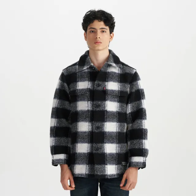 【LEVIS】男款 外套 灰藍格紋 襯衫外套 熱賣單品 0017F-0000
