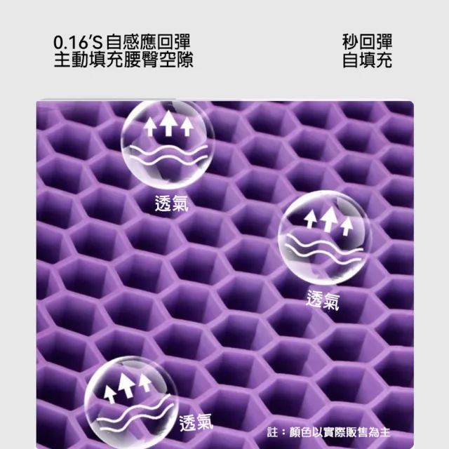 【西格傢飾】蜂窩凝膠款-日本矯正坐姿防駝背透氣美姿坐墊(蜂窩凝膠新版本 減壓坐墊 美臀坐墊 畢業禮物)