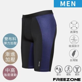 【FREEZONE】現貨 中度支撐配色緊身壓力短褲 男款-FZ300型(機能壓縮/吸濕排汗/慢跑登山運動/健身瑜珈)