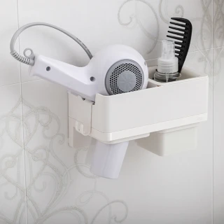 【3M】無痕極淨防水收納系列吹風機收納架 免釘免鑽 17716 