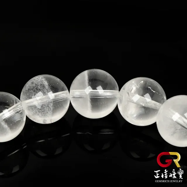 【正佳珠寶】白幽靈 異象聚寶盆幽靈 10mm 白幽靈手珠｜日本彈力繩