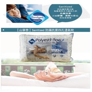 【ATIZ亞迪斯】四孔透氣防蹣抗菌枕2入(白色壓花)