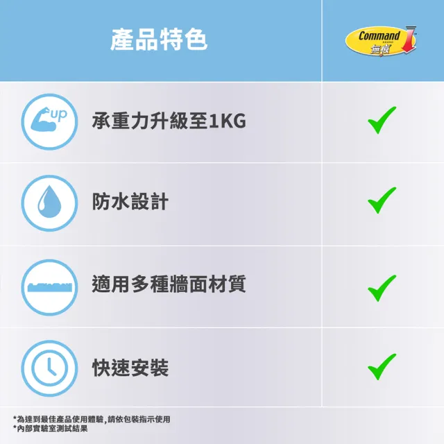 【3M】無痕極淨防水收納系列牙刷收納架 免釘免鑽 17721 