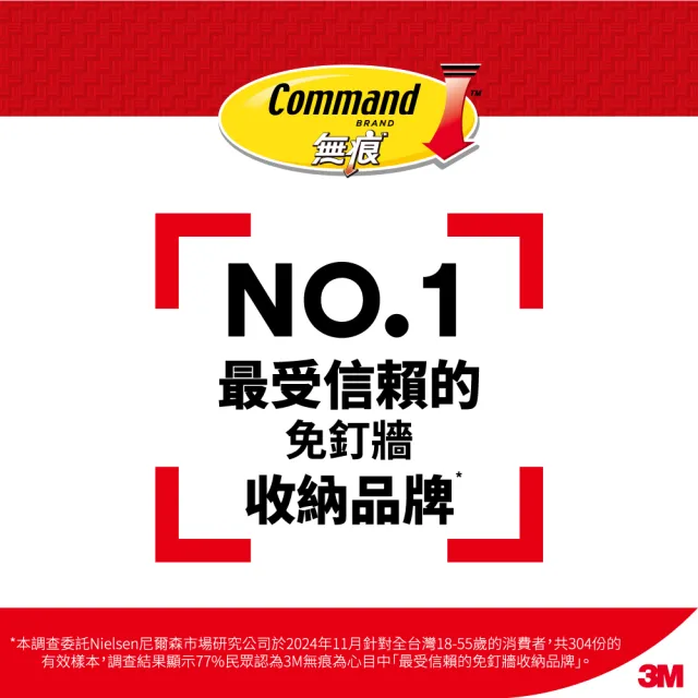 【3M】無痕極淨防水收納系列牙刷收納架 免釘免鑽 17721 