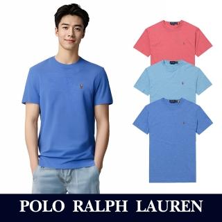 【RALPH LAUREN】RL POLO 經典刺繡小馬透氣排汗素面短袖T恤 上衣-多色組合(PIMA棉/平輸品/素T/短T)