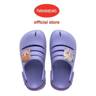 【havaianas 哈瓦仕】洞洞鞋 童鞋 冰雪奇緣 紫 Kids Clog Princesas 4148463-5020K(哈瓦士)