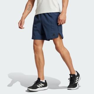 【adidas 愛迪達】運動短褲(JI8137 男款運動褲 吸濕排汗 藍)
