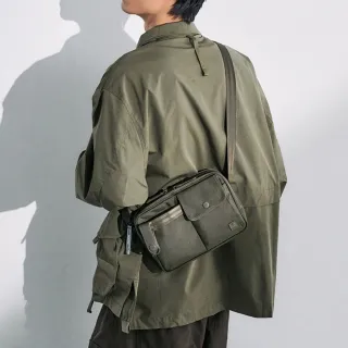 【PORTER INTERNATIONAL】自信經典NEW HEAT雙層斜背包(森林綠)