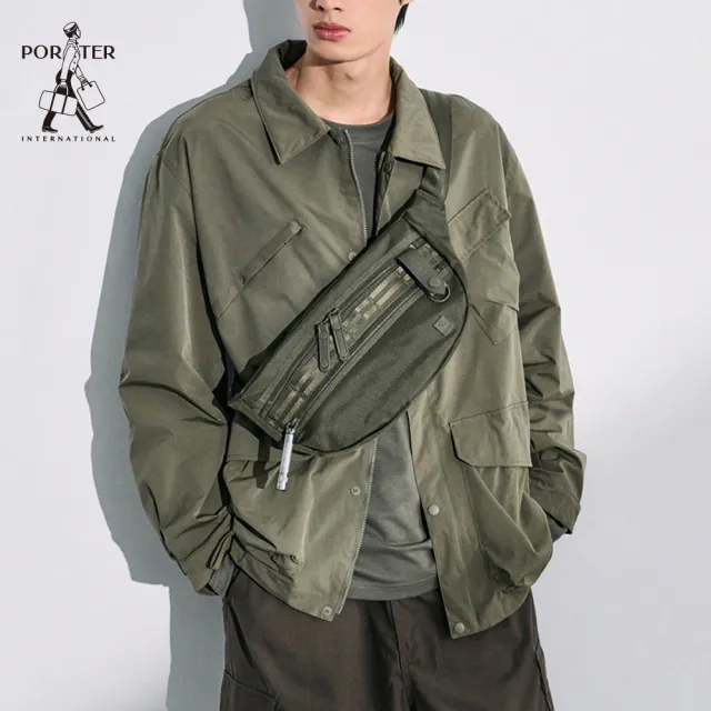 【PORTER INTERNATIONAL】自信經典NEW HEAT腰包(森林綠)