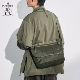 【PORTER INTERNATIONAL】自信經典NEW HEAT郵差包(森林綠)