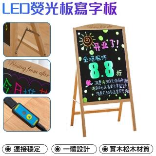 【瑜宜】LED熒光板 廣告板 立牌 發光看板 廣告牌(寫字板 落地黑板 展示牌 電子招牌 擺攤商用LMX)