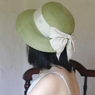 【LEEHER】草編帽/優雅/蝴蝶結/帽子/遮陽帽/女生帽子/草帽/法式/復古帽子/防曬/手工編織/