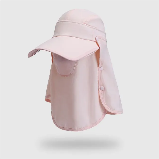 【MoonDy】帽子 遮陽帽 女帽 登山帽 釣魚帽 露營帽 戶外帽 防紫外線 帽簷 可拆卸 護頸 防