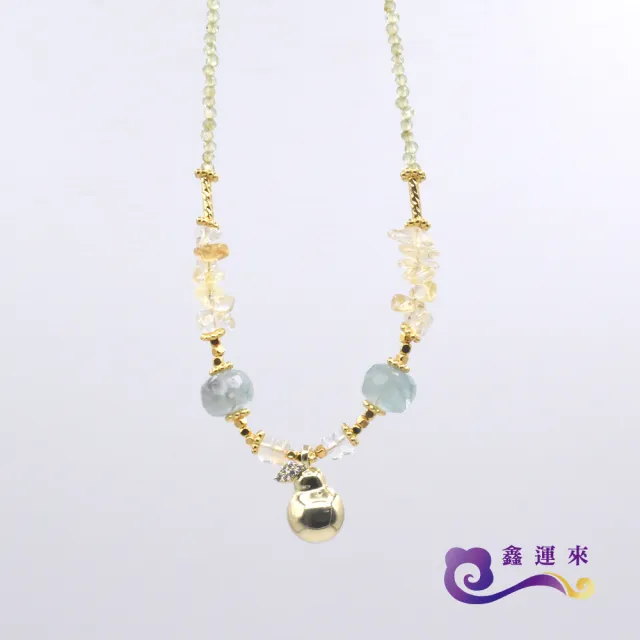 【鑫運來】◎氣質橄欖石葫蘆項鍊(N23)