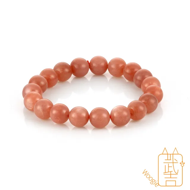 【Woogie武吉珠寶】橙月光石手鍊(10mm)