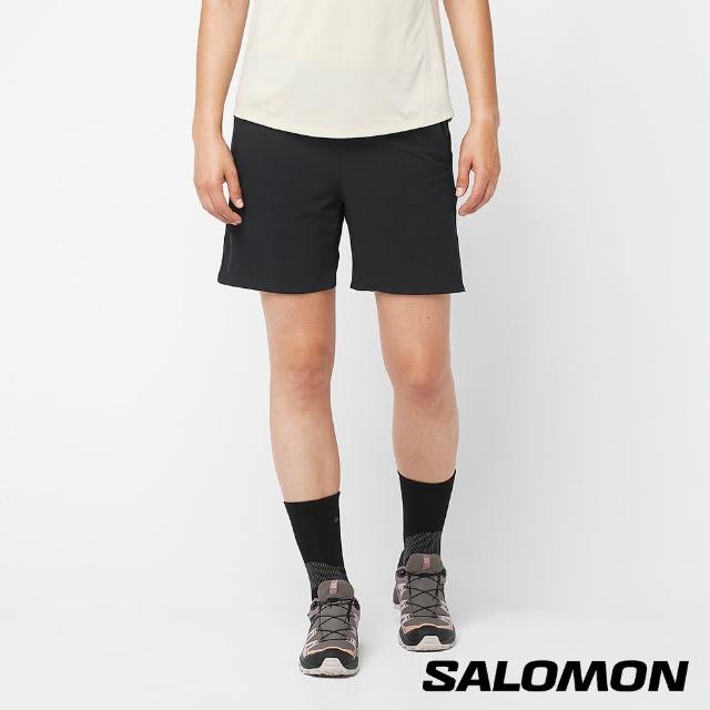 【salomon】女 WAYFARER EASE 彈性短褲(黑棕)