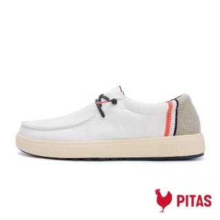 【Walk In Pitas】男鞋 COAST CANA 時尚斜紋懶人鞋/休閒鞋(PI2542-007 霜雪白)