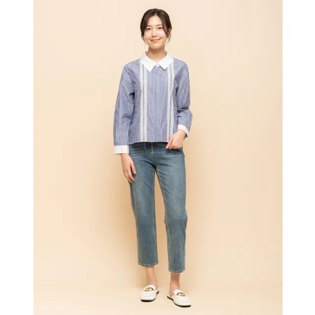 【perng yuh 芃諭名品】自在不羈 九分 刷色 牛仔褲(2025 SS Collection|4A春夏新品上市)