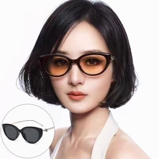 【Seoul Show 首爾秀】貓眼金屬腿高階感ins太陽眼鏡UV400墨鏡 522(防曬遮陽)