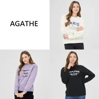 大碼福利AGATHA薩克雷高磅棉大學T(U)