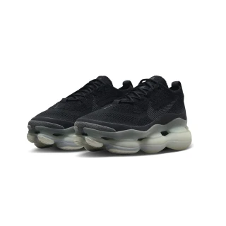 【NIKE 耐吉】Nike 休閒鞋 Air Max Scorpion FK SE 男鞋 黑 灰 緩震 針織 大氣墊 全黑 運動鞋(FB9151-001)
