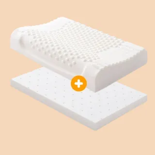 【Home of flowers】買1送1 可調節高度泰國乳膠枕3款可選(泰國乳膠 舒眠枕 護頸枕 乳膠枕頭)