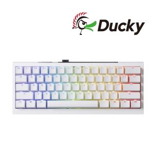 【Ducky】ONE X Mini 60% 無線機械鍵盤 電感軸 英文 白
