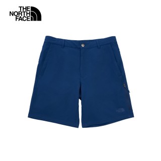 【The North Face】TNF 休閒 透氣休閒短褲 M ROLLING SUN PACKABLE SHORT - AP 男 藍色(NF0A8EYDD1R)