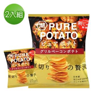 【KOIKEYA 湖池屋】厚切火烤培根風味洋芋片52gx2入/組