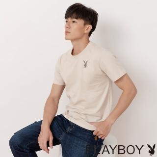 【PLAYBOY】幾何線條兔上衣(奶茶色)