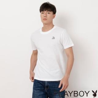 【PLAYBOY】幾何線條兔上衣(白色)