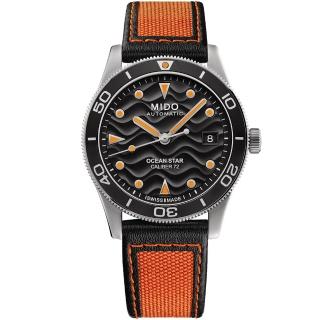 【MIDO 美度】OCEAN STAR 39 海洋之星 浮雕波紋潛水機械錶-39mm(M0269071705100)