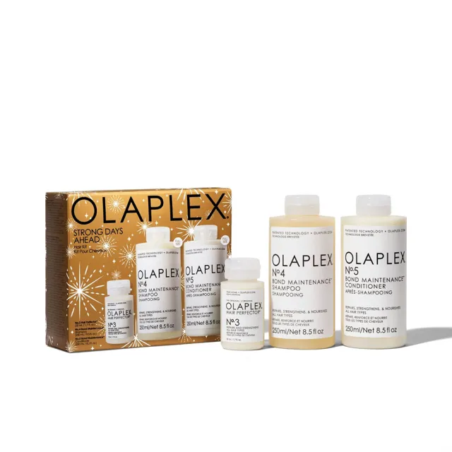 【OLAPLEX 歐啦】髮質革新金三角禮盒組(洗髮/護髮/潤髮/免沖洗/洗前修護/歐拉)