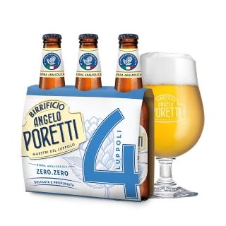 【Angelo Poretti沛雷帝】4號無酒精啤酒風味飲 330mlx3入組(微酒精 原裝)
