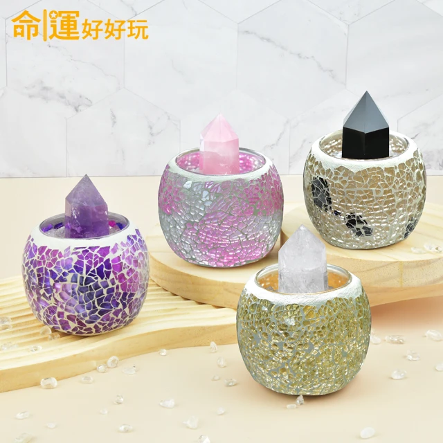 【命運好好玩】李玉珮-廣招貴人/百煞退散/良緣綻放/專制小人晶柱擺件(四款擇一)