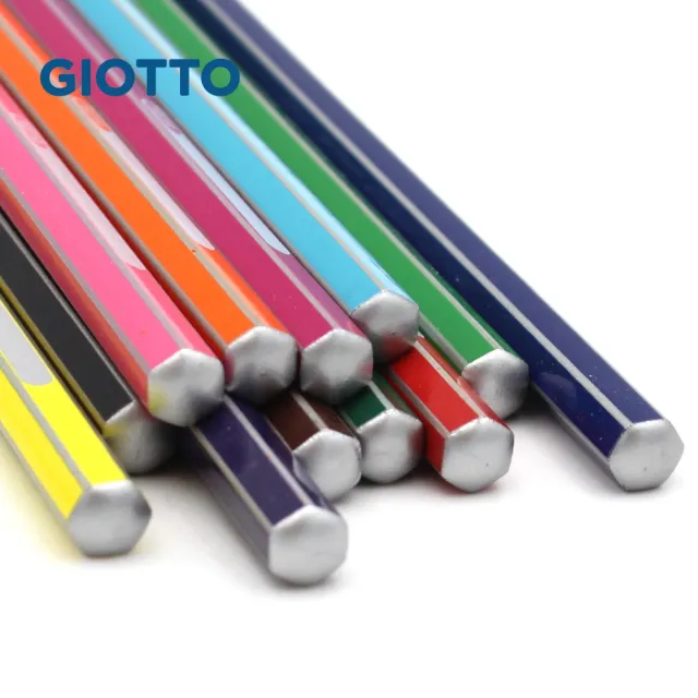 【GIOTTO】STILNOVO 水溶性彩色鉛筆-12色鐵盒|水性色鉛筆 不易斷芯