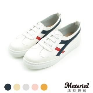 【Material瑪特麗歐】女鞋【全尺碼23-27休閒鞋 MIT時尚撞色包鞋 T52118(休閒鞋)