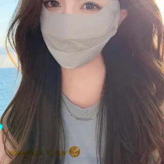 【Porabella】防曬口罩 冰絲口罩 冰絲無痕口罩 機車面罩 自行車面罩 夏天防曬面罩UV MASK